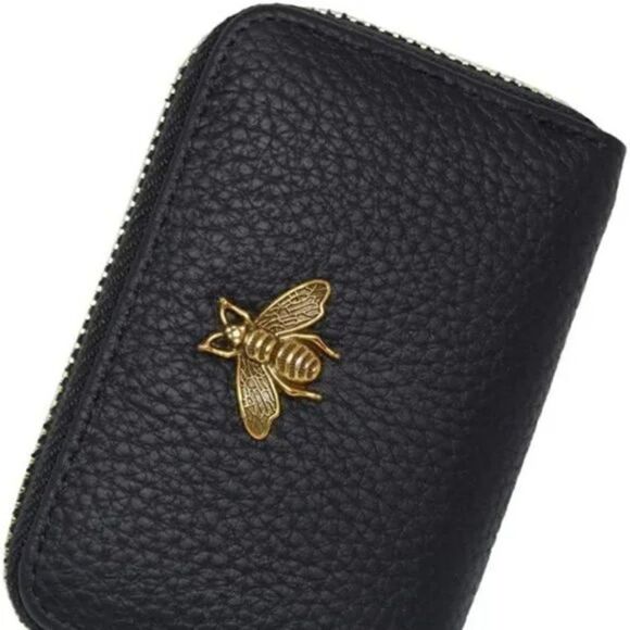 NEW Credit Card Holder ForâWomen Black BeeâWallet - Picture 6 of 8